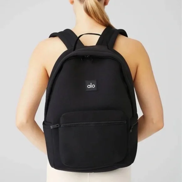 ALO Yoga Classic Black Backpack with Detachable Pouch - Picture 5 of 5